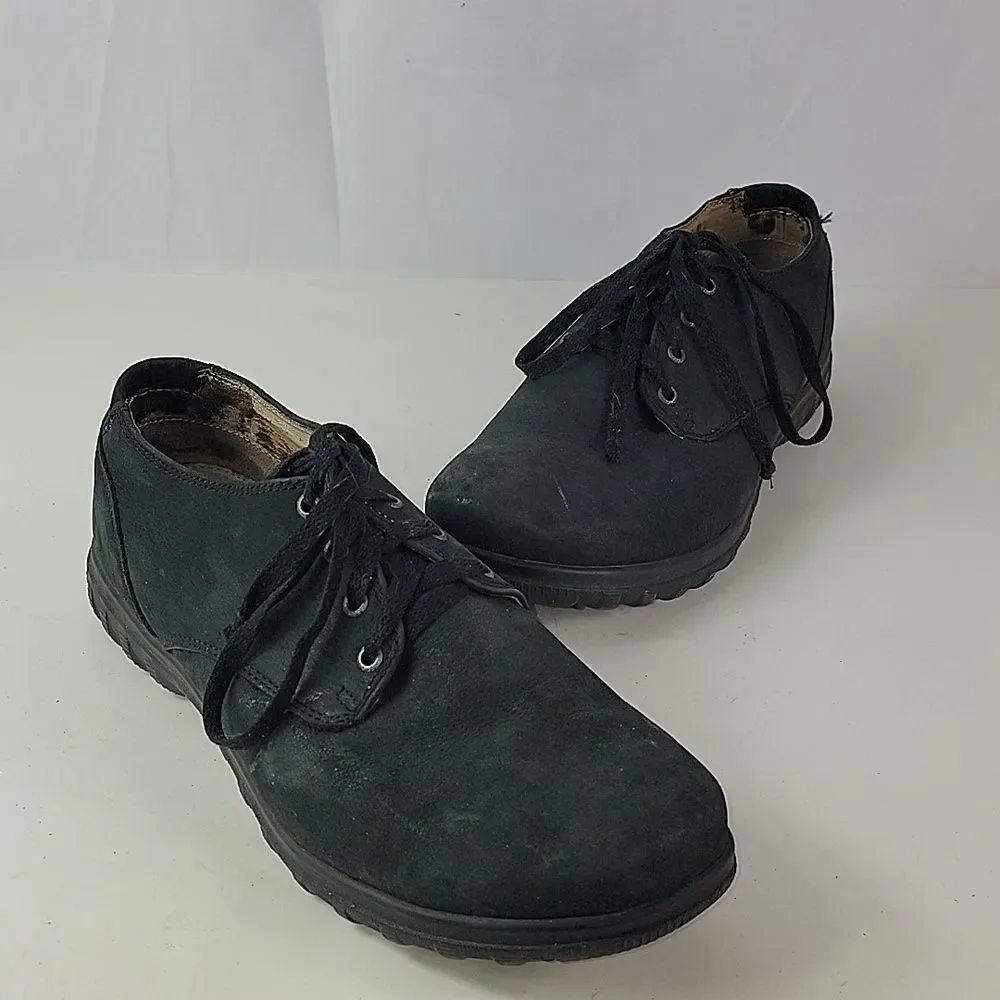 Bogs Eugene Black‎ Leather Waterproof Lace Up Mens Low Top Shoes